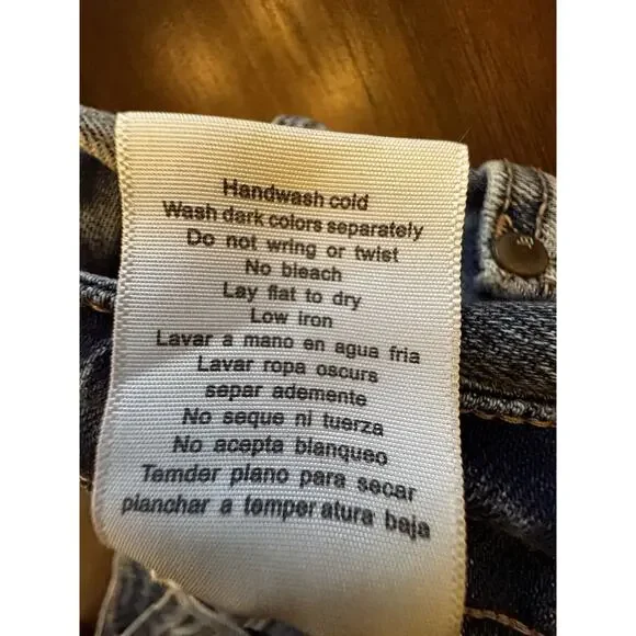 Judy Blue Distressed Shredded Jeans Straight Fit Size 7/28 Light Wash - Picture 13 of 16